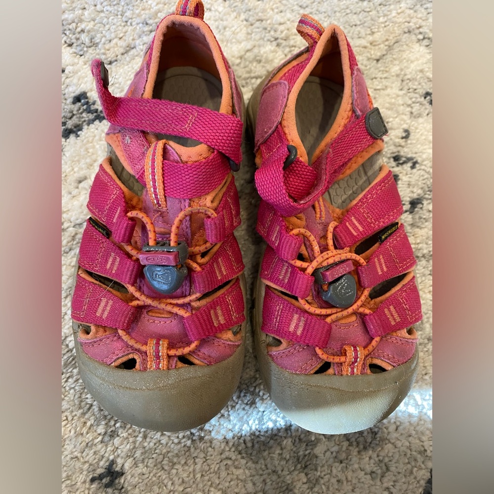 Keen Kids Vibrant Pink and Orange Sandals